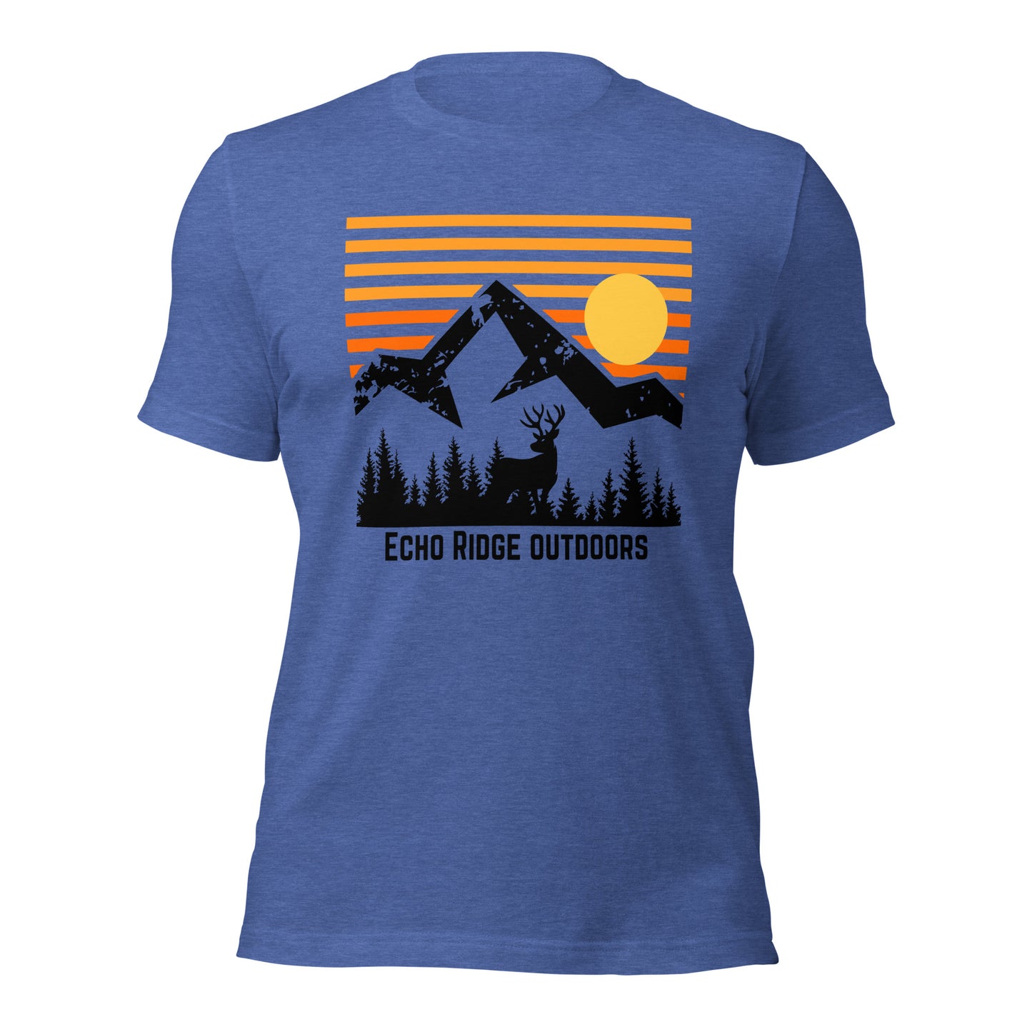 Deer Silhouette Mountain Hunting T-Shirt